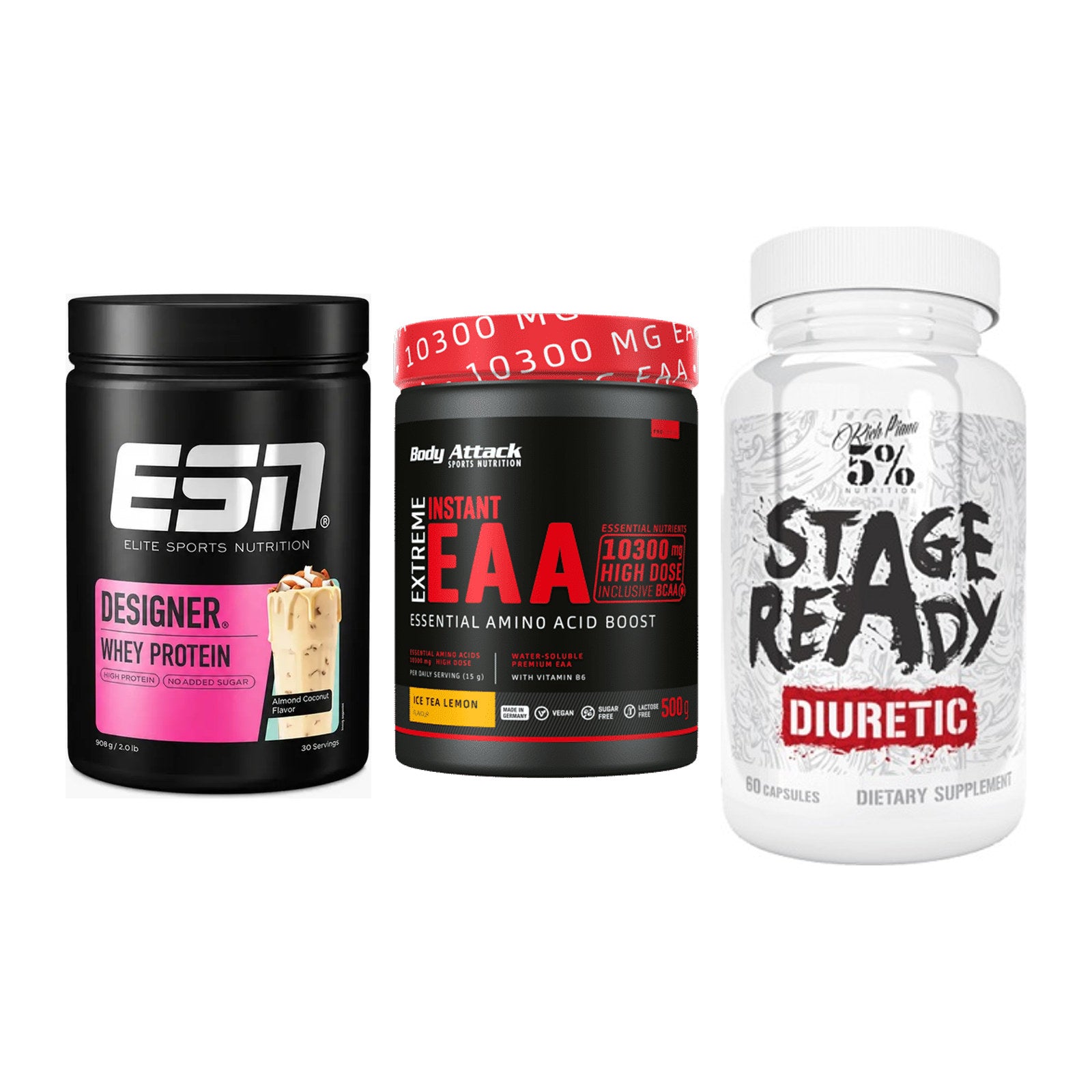 Definitionsphase-Set: ESN Designer + Body Attack + 5% Nutrition – alle enthaltenen Artikel