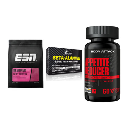 Definitionsphase-Set: ESN Designer + Olimp Beta-Ala + Body Attack – alle enthaltenen Artikel