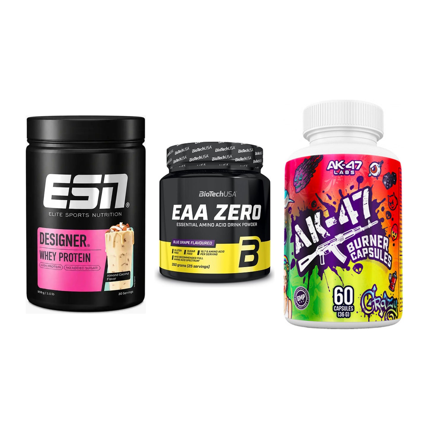 Definitionsphase-Set: ESN Designer + BioTech EAA + AK47 Labs – alle enthaltenen Artikel