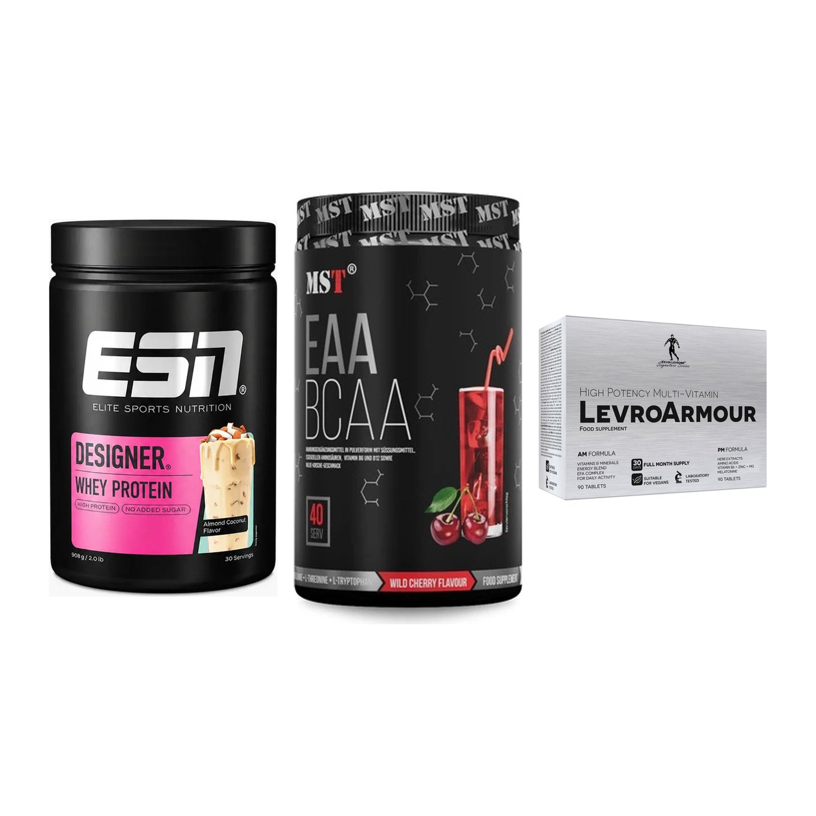 Definitionsphase-Set: ESN Designer + MST EAA & BCAA + Kevin Levrone – alle enthaltenen Artikel