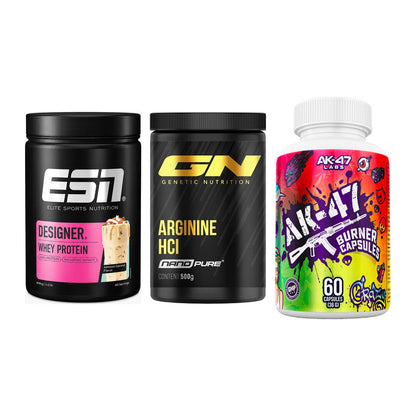Definitionsphase-Set: ESN Designer + GN Arginine + AK47 Labs – alle enthaltenen Artikel