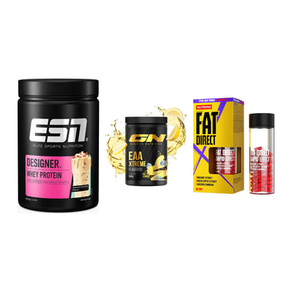Definitionsphase-Set: ESN Designer + GN EAA Xtreme + Nutrend Fat – alle enthaltenen Artikel
