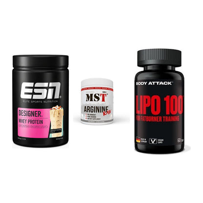 Definitionsphase-Set: ESN Designer + MST Arginine + Body Attack – alle enthaltenen Artikel