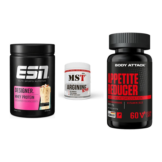 Definitionsphase-Set: ESN Designer + MST Arginine + Body Attack – alle enthaltenen Artikel