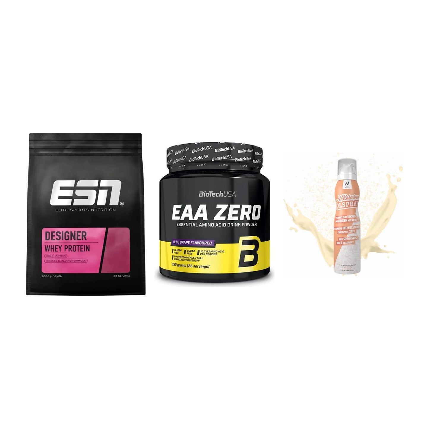 Definitionsphase-Set: ESN Designer + BioTech EAA + More Nutrition – alle enthaltenen Artikel