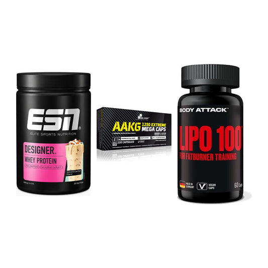 Definitionsphase-Set: ESN Designer + Olimp AAKG + Body Attack – alle enthaltenen Artikel