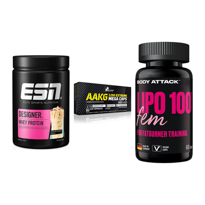 Definitionsphase-Set: ESN Designer + Olimp AAKG + Body Attack – alle enthaltenen Artikel
