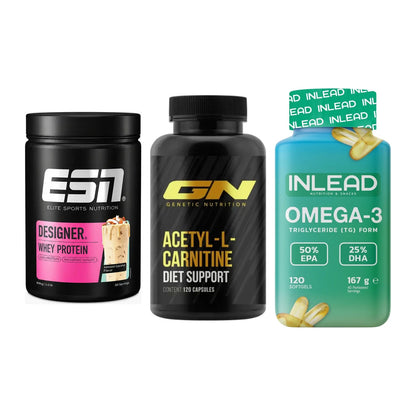 Definitionsphase-Set: ESN Designer + GN Acetyl + INLEAD Omega-3 – alle enthaltenen Artikel