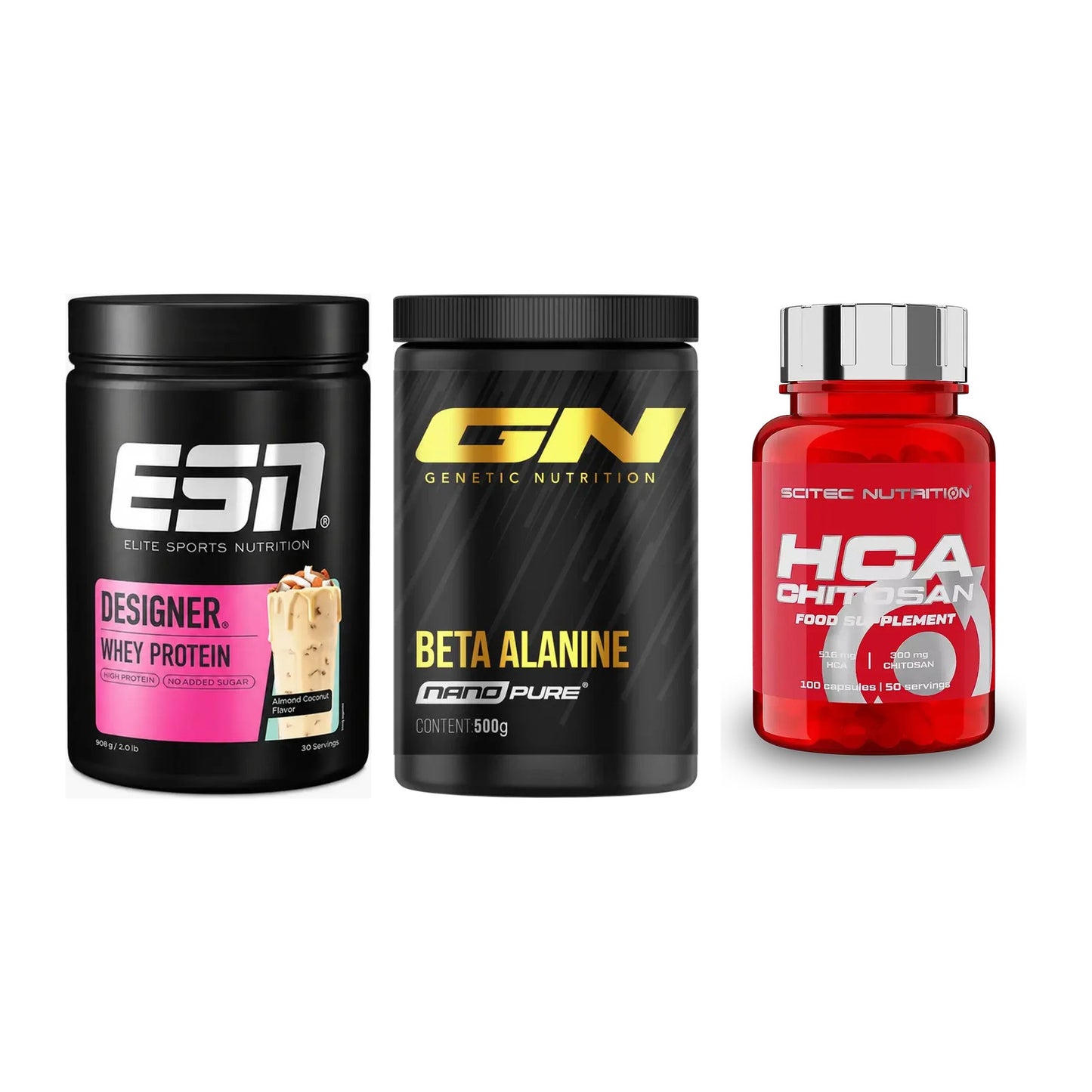 Definitionsphase-Set: ESN Designer + GN Nano Beta + Scitec HCA-Chi – alle enthaltenen Artikel
