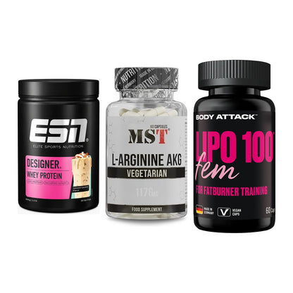 Definitionsphase-Set: ESN Designer + MST Arginin + Body Attack – alle enthaltenen Artikel