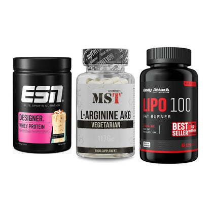 Definitionsphase-Set: ESN Designer + MST Arginin + Body Attack – alle enthaltenen Artikel
