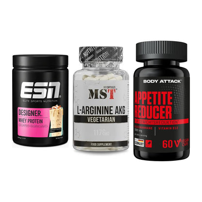 Definitionsphase-Set: ESN Designer + MST Arginin + Body Attack – alle enthaltenen Artikel