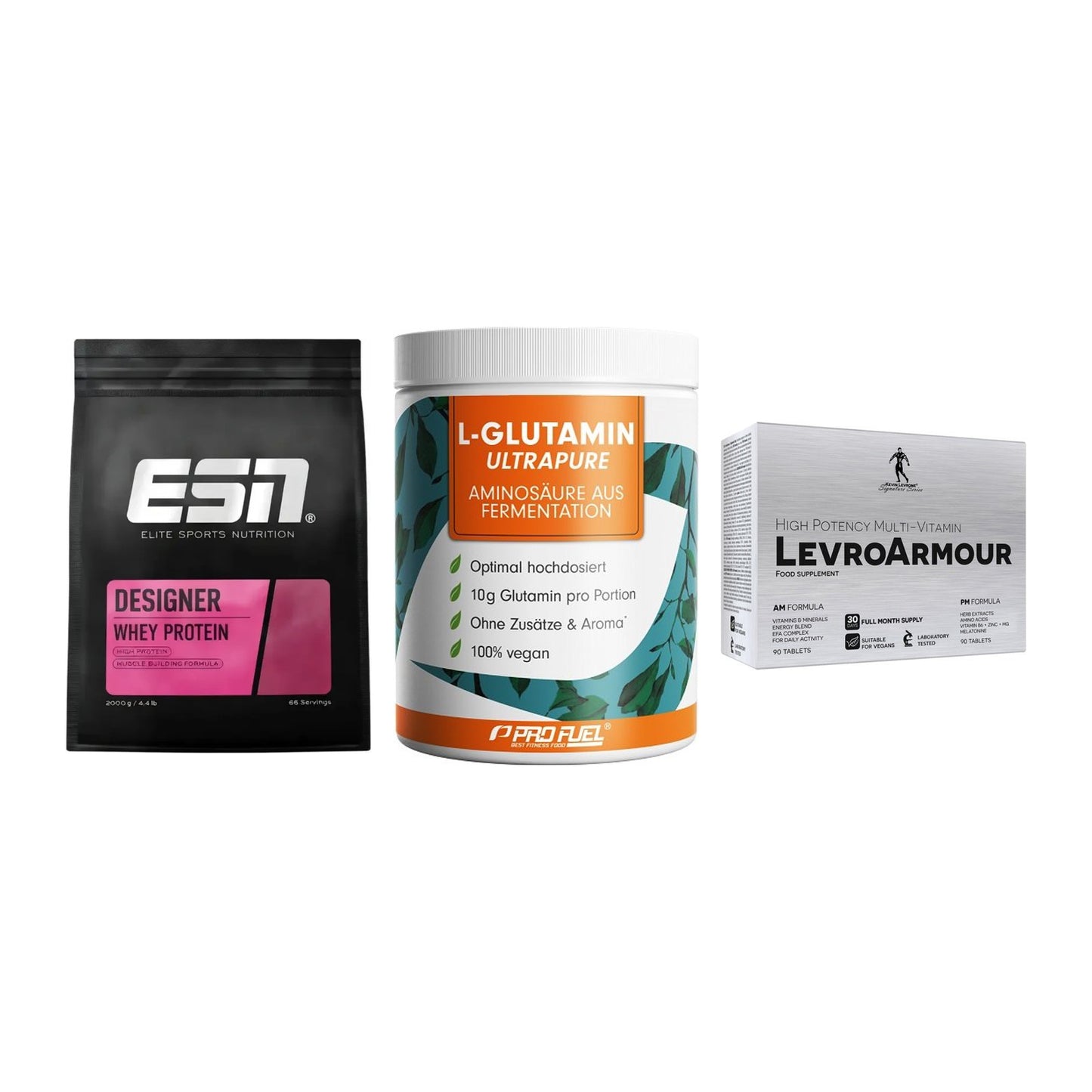 Definitionsphase-Set: ESN Designer + ProFuel Glutam + Kevin Levrone – alle enthaltenen Artikel