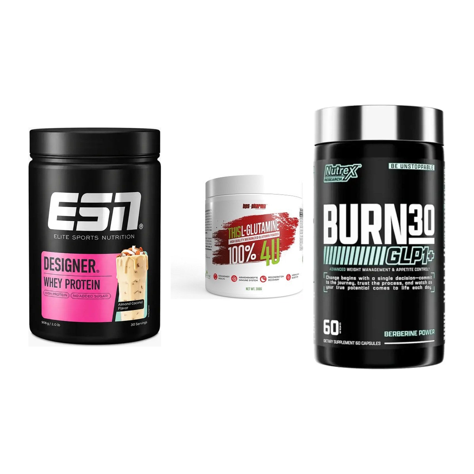Definitionsphase-Set: ESN Designer + BPS-Pharma + Nutrex Burn 30 – alle enthaltenen Artikel
