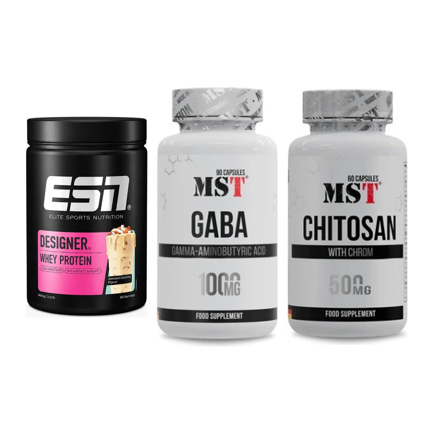 Definitionsphase-Set: ESN Designer + MST GABA + MST Chitosan – alle enthaltenen Artikel