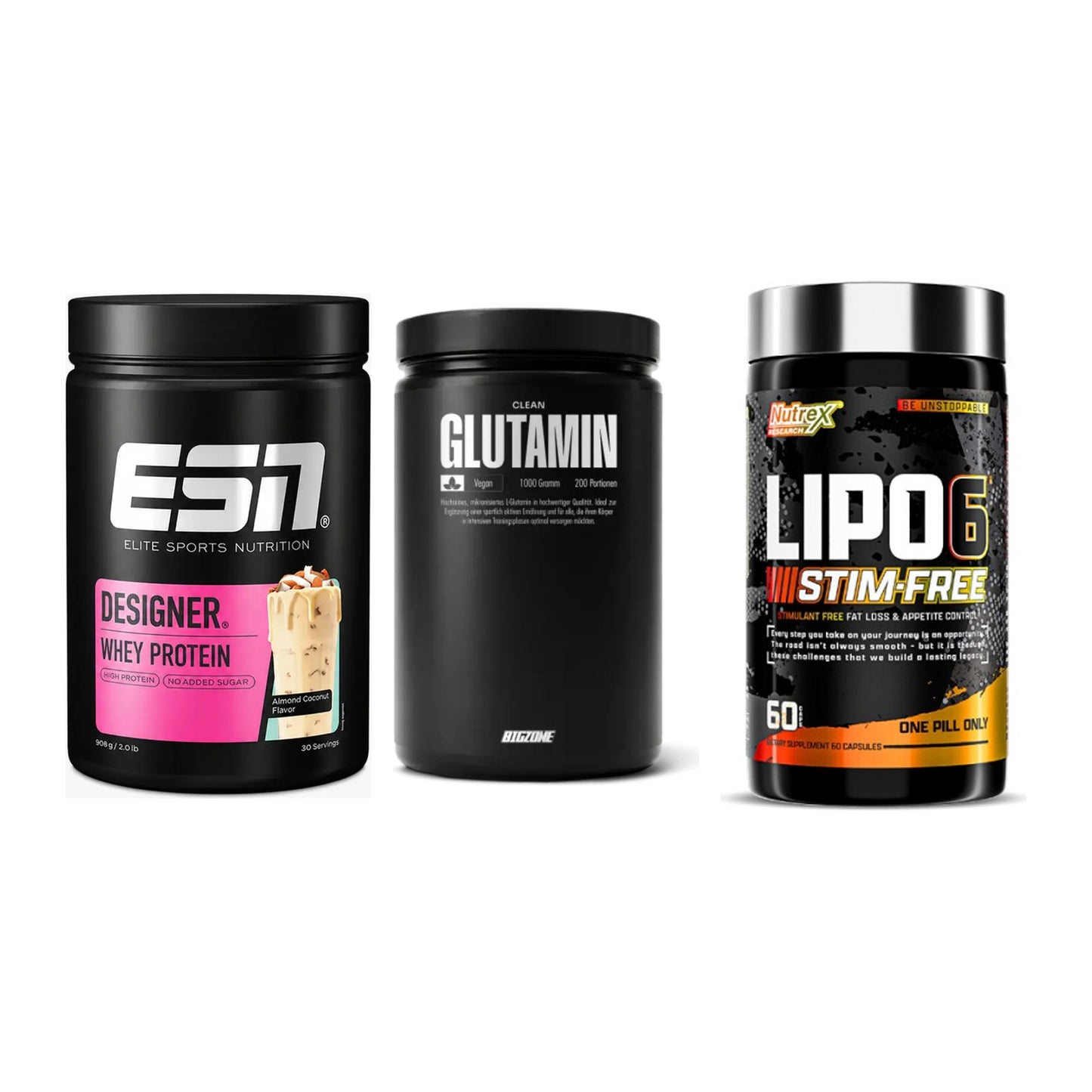 Definitionsphase-Set: ESN Designer + Big Zone + Nutrex Lipo 6 – alle enthaltenen Artikel