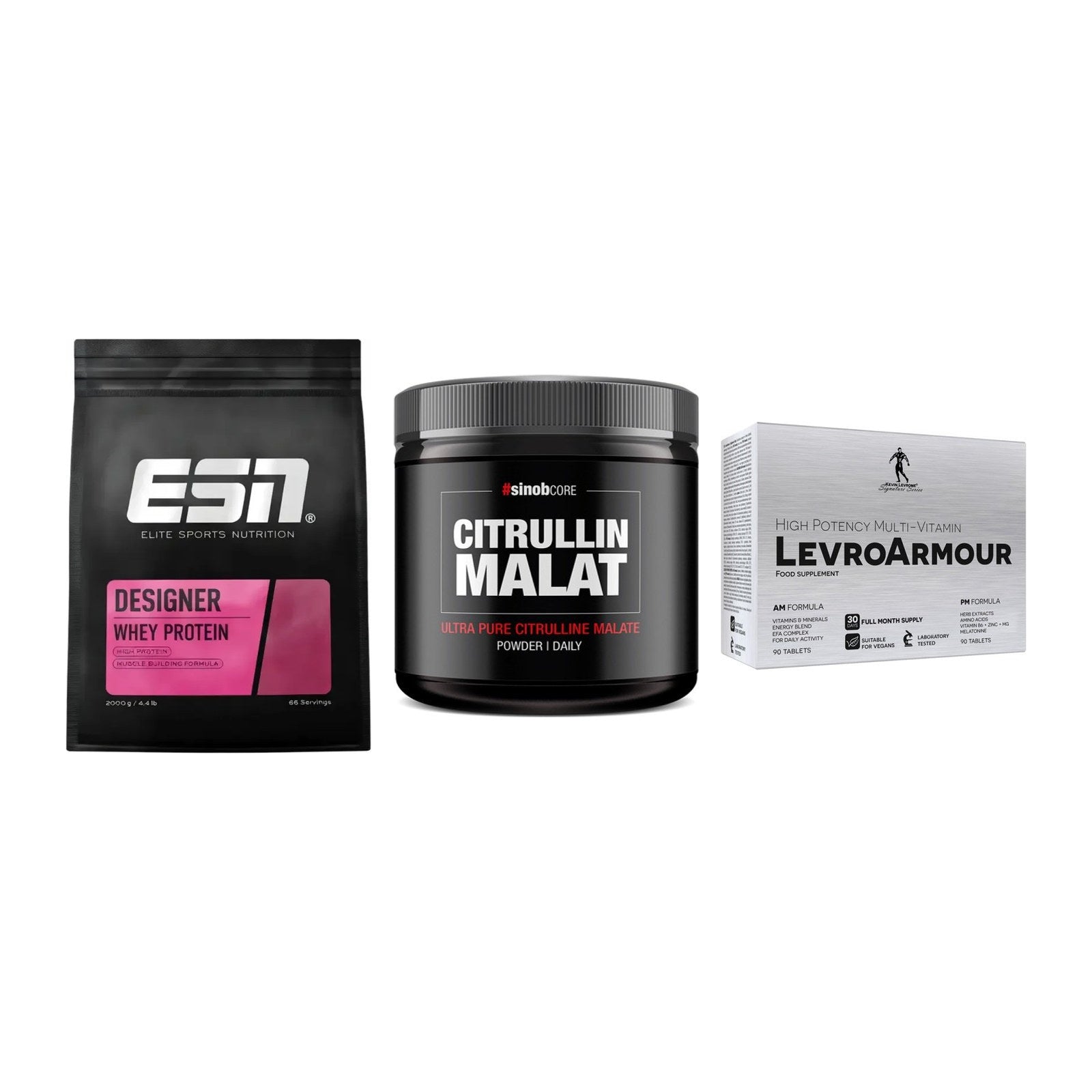 Definitionsphase-Set: ESN Designer + Sinob Core + Kevin Levrone – alle enthaltenen Artikel
