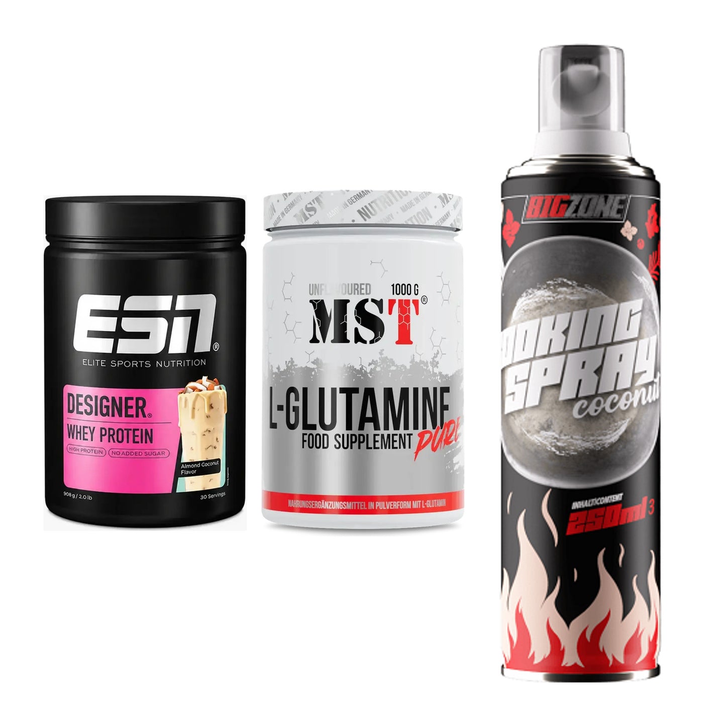 Definitionsphase-Set: ESN Designer + MST Glutamine + Big Zone – alle enthaltenen Artikel