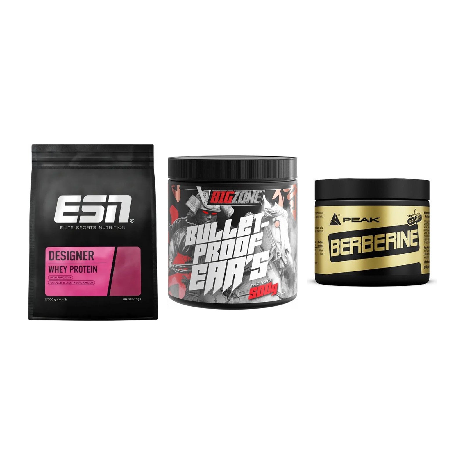 Definitionsphase-Set: ESN Designer + Big Zone + Peak Berberine – alle enthaltenen Artikel