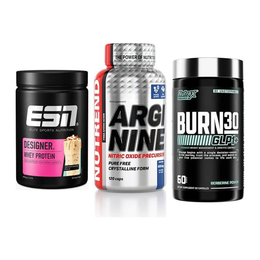 Definitionsphase-Set: ESN Designer + Nutrend Argini + Nutrex Burn 30 – alle enthaltenen Artikel