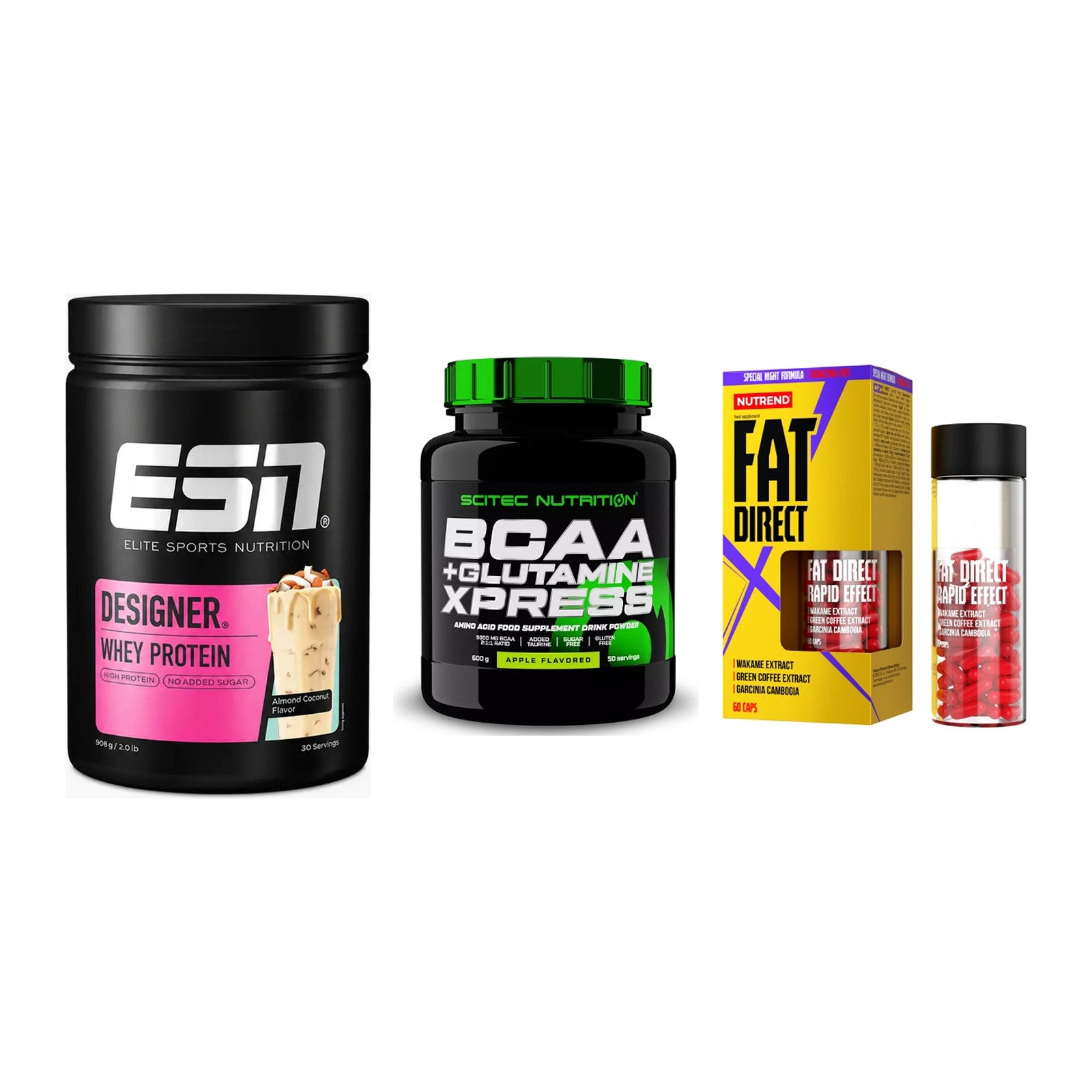 Definitionsphase-Set: ESN Designer + Scitec BCAA + Nutrend Fat – alle enthaltenen Artikel