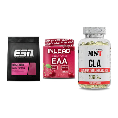 Definitionsphase-Set: ESN Designer Whey + INLEAD EAA + MST CLA 1000mg – alle enthaltenen Artikel