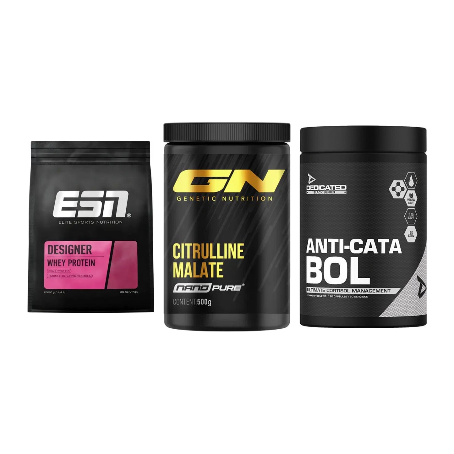 Definitionsphase-Set: ESN Designer + GN Citrulline + Dedicated – alle enthaltenen Artikel