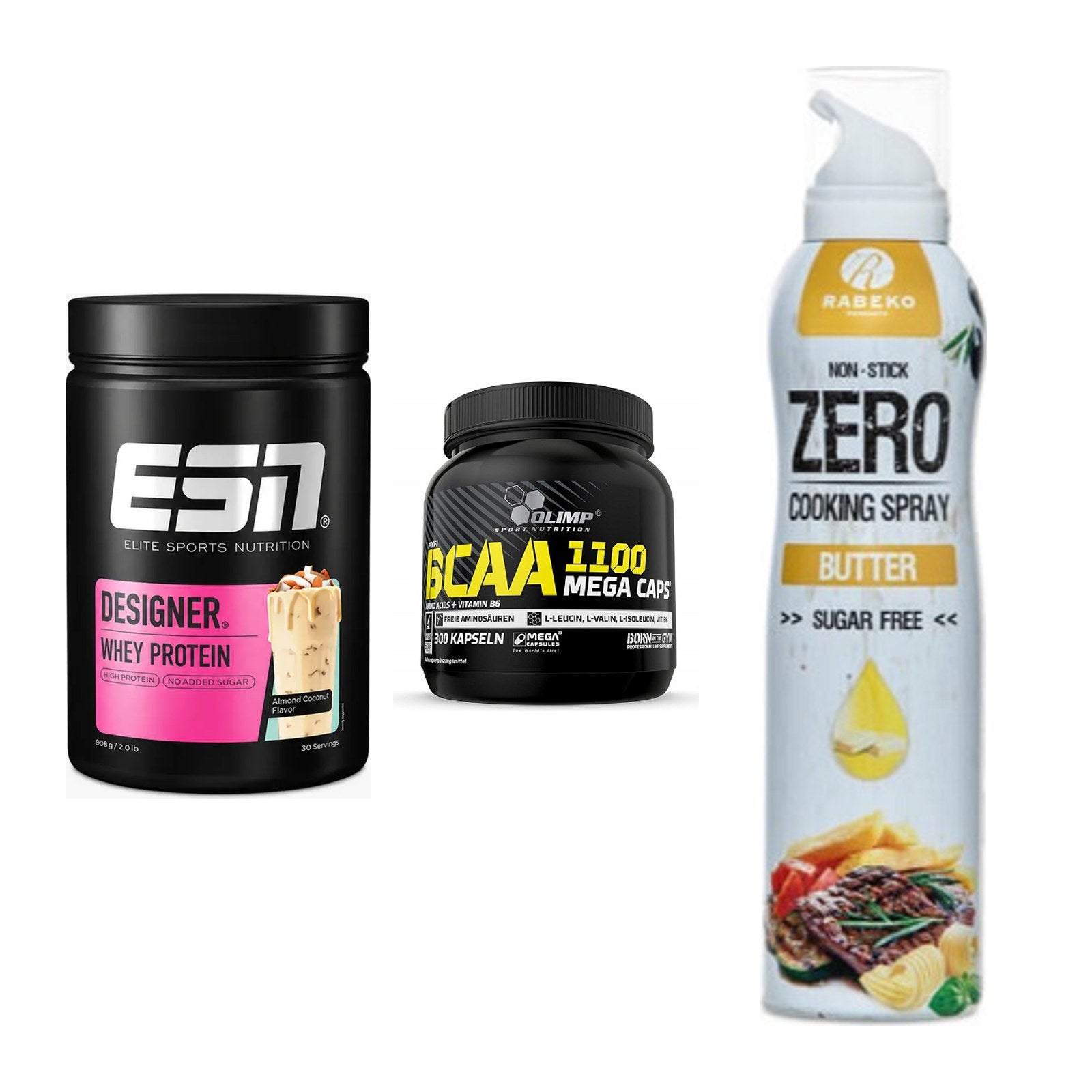 Definitionsphase-Set: ESN Designer + Olimp BCAA + Rabeko Zero – alle enthaltenen Artikel