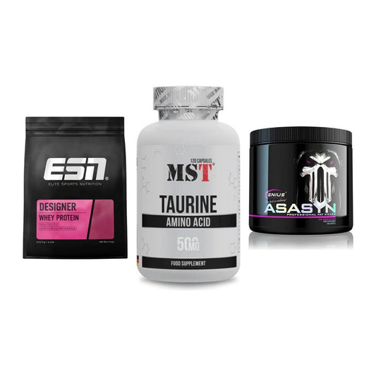 Definitionsphase-Set: ESN Designer + MST Taurine + Genius Nutriti – alle enthaltenen Artikel