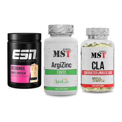 Definitionsphase-Set: ESN Designer + MST ArgiZinc + MST CLA 1000mg – alle enthaltenen Artikel