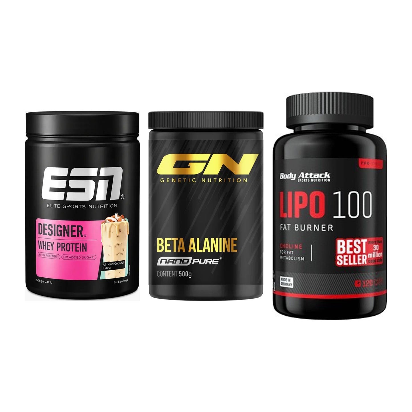 Definitionsphase-Set: ESN Designer + GN Nano Beta + Body Attack – alle enthaltenen Artikel