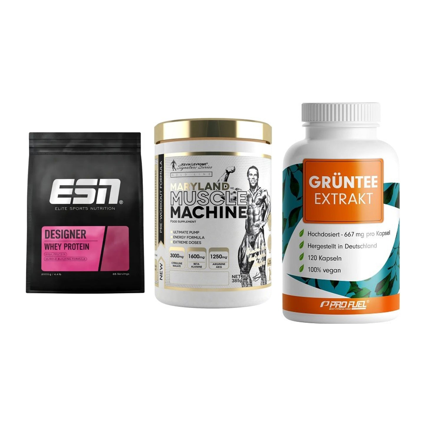 Definitionsphase-Set: ESN Designer + Kevin Levrone + ProFuel Grünte – alle enthaltenen Artikel