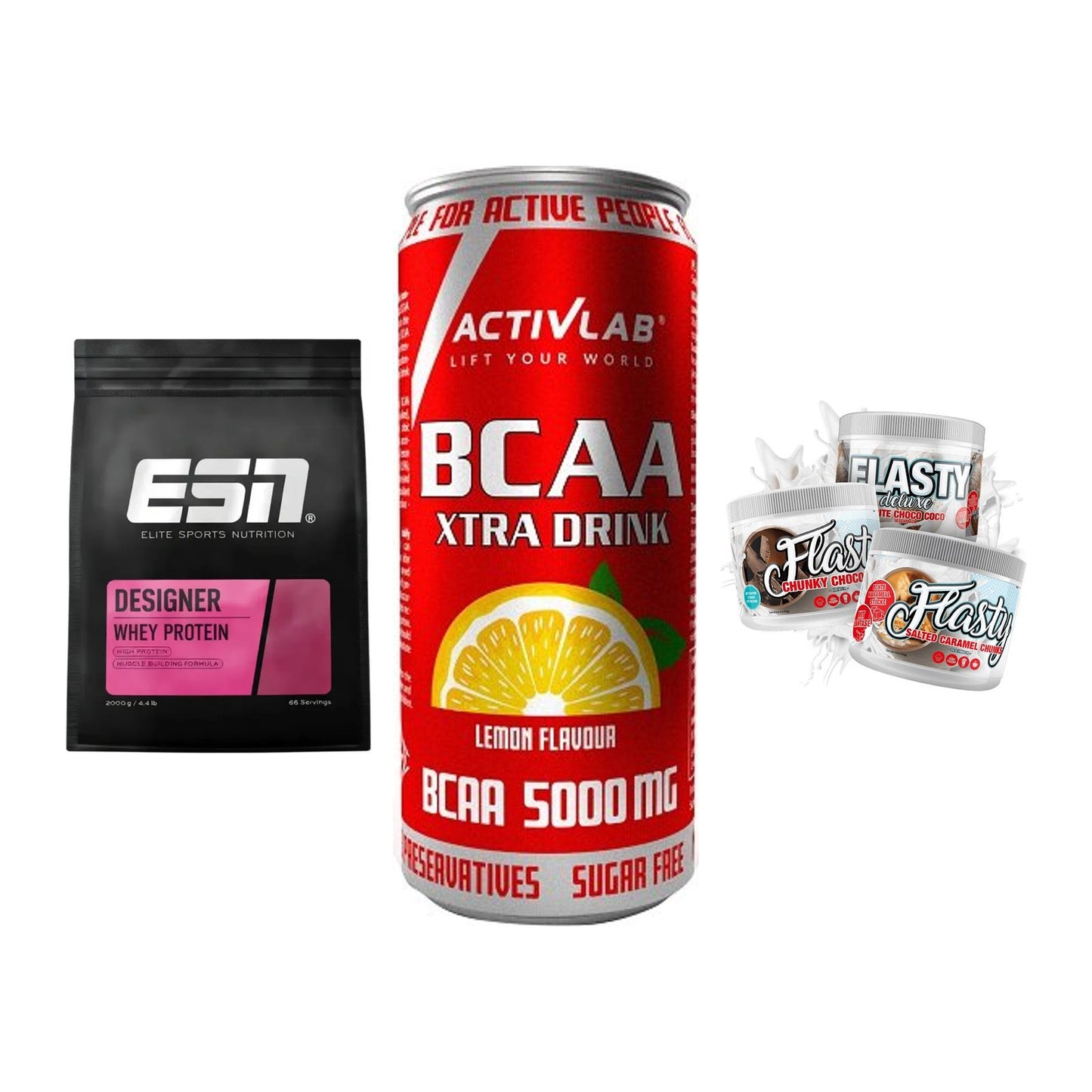 Definitionsphase-Set: ESN Designer + Activlab BCAA + Sinob Flasty – alle enthaltenen Artikel