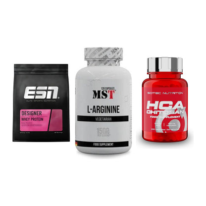 Definitionsphase-Set: ESN Designer + MST L-Arginine + Scitec HCA-Chi – alle enthaltenen Artikel