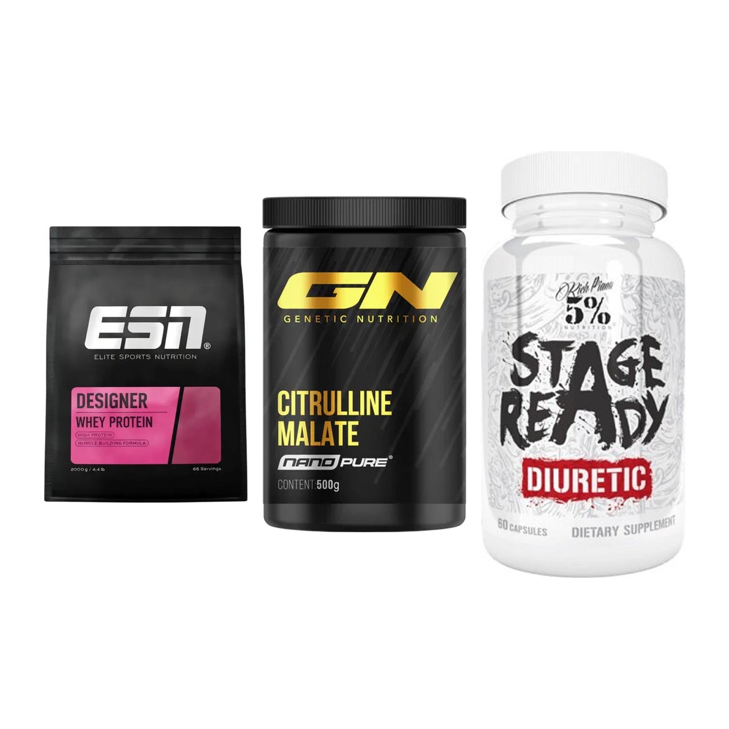 Definitionsphase-Set: ESN Designer + GN Citrulline + 5% Nutrition – alle enthaltenen Artikel