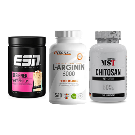 Definitionsphase-Set: ESN Designer + ProFuel L-Argi + MST Chitosan – alle enthaltenen Artikel