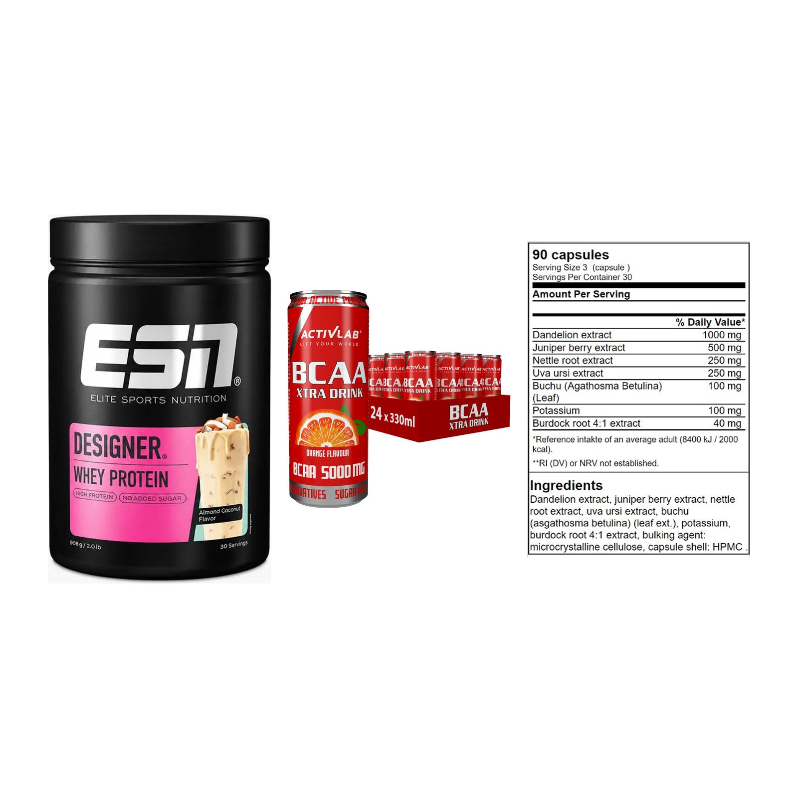 Definitionsphase-Set: ESN Designer + Activlab BCAA + GN Shred Cuts – alle enthaltenen Artikel