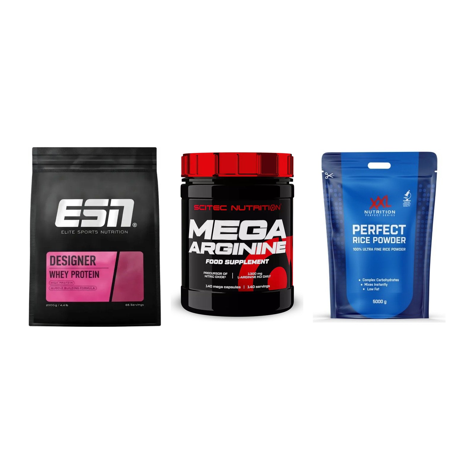 Definitionsphase-Set: ESN Designer + Scitec Mega + XXL Nutrition – alle enthaltenen Artikel