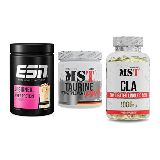 Definitionsphase-Set: ESN Designer Whey + MST Taurine + MST CLA 1000mg – alle enthaltenen Artikel
