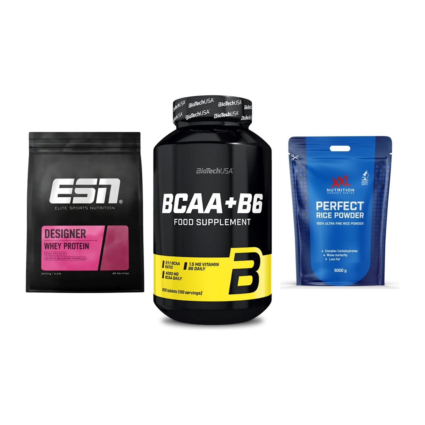 Definitionsphase-Set: ESN Designer + BioTech BCAA+B + XXL Nutrition – alle enthaltenen Artikel