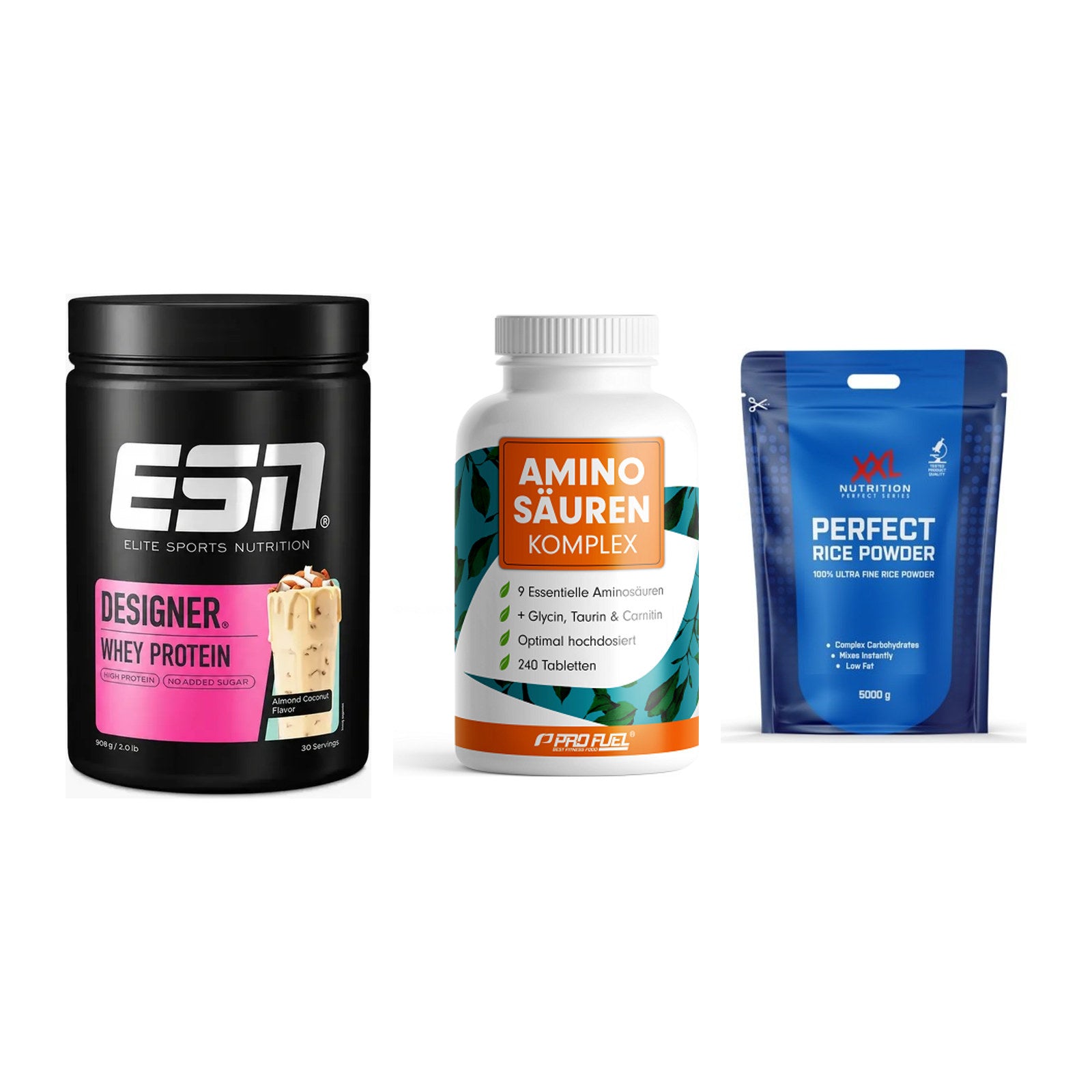 Definitionsphase-Set: ESN Designer + ProFuel Aminos + XXL Nutrition – alle enthaltenen Artikel