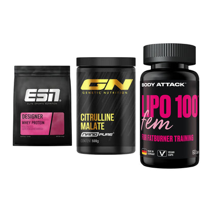 Definitionsphase-Set: ESN Designer + GN Citrulline + Body Attack – alle enthaltenen Artikel