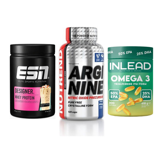 Definitionsphase-Set: ESN Designer + Nutrend Argini + INLEAD Omega-3 – alle enthaltenen Artikel