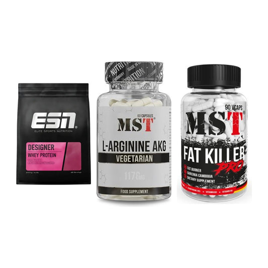 Definitionsphase-Set: ESN Designer + MST Arginin + MST Fat Killer – alle enthaltenen Artikel