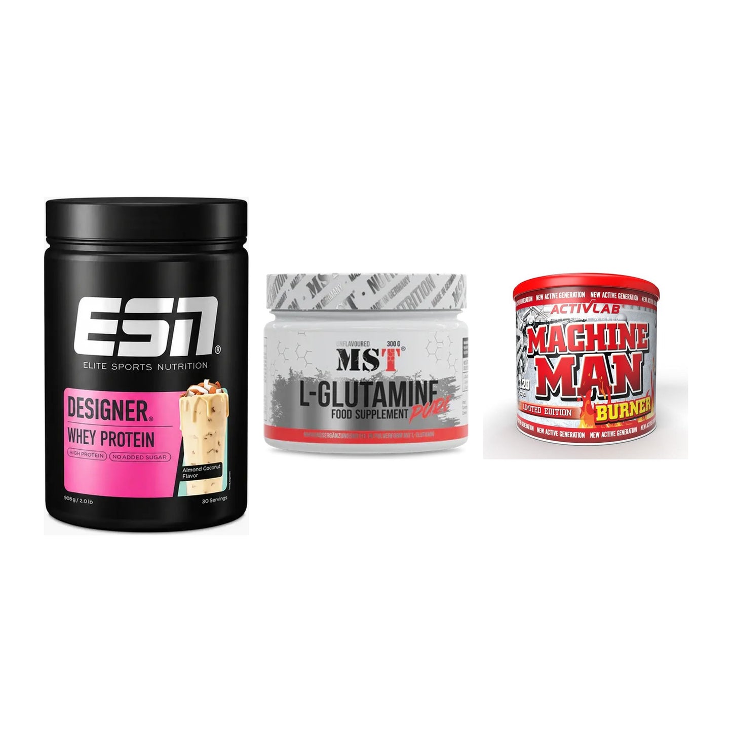 Definitionsphase-Set: ESN Designer + MST Glutamine + Activlab – alle enthaltenen Artikel