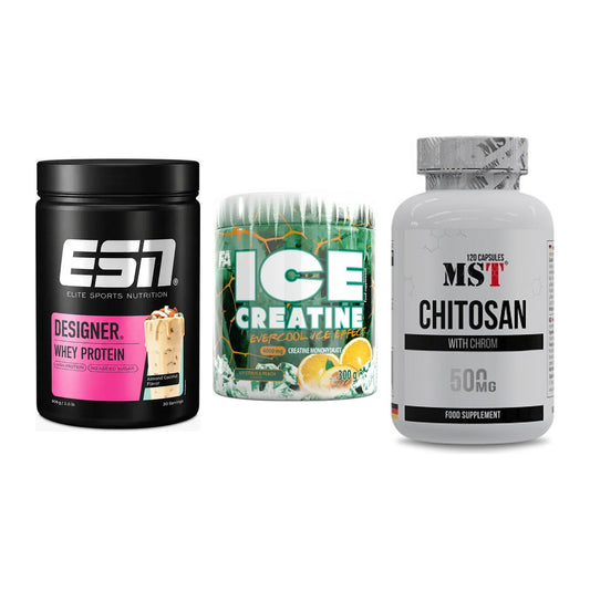 Definitionsphase-Set: ESN Designer + FA Nutrition + MST Chitosan – alle enthaltenen Artikel