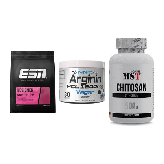 Definitionsphase-Set: ESN Designer + NNT Arginin + MST Chitosan – alle enthaltenen Artikel