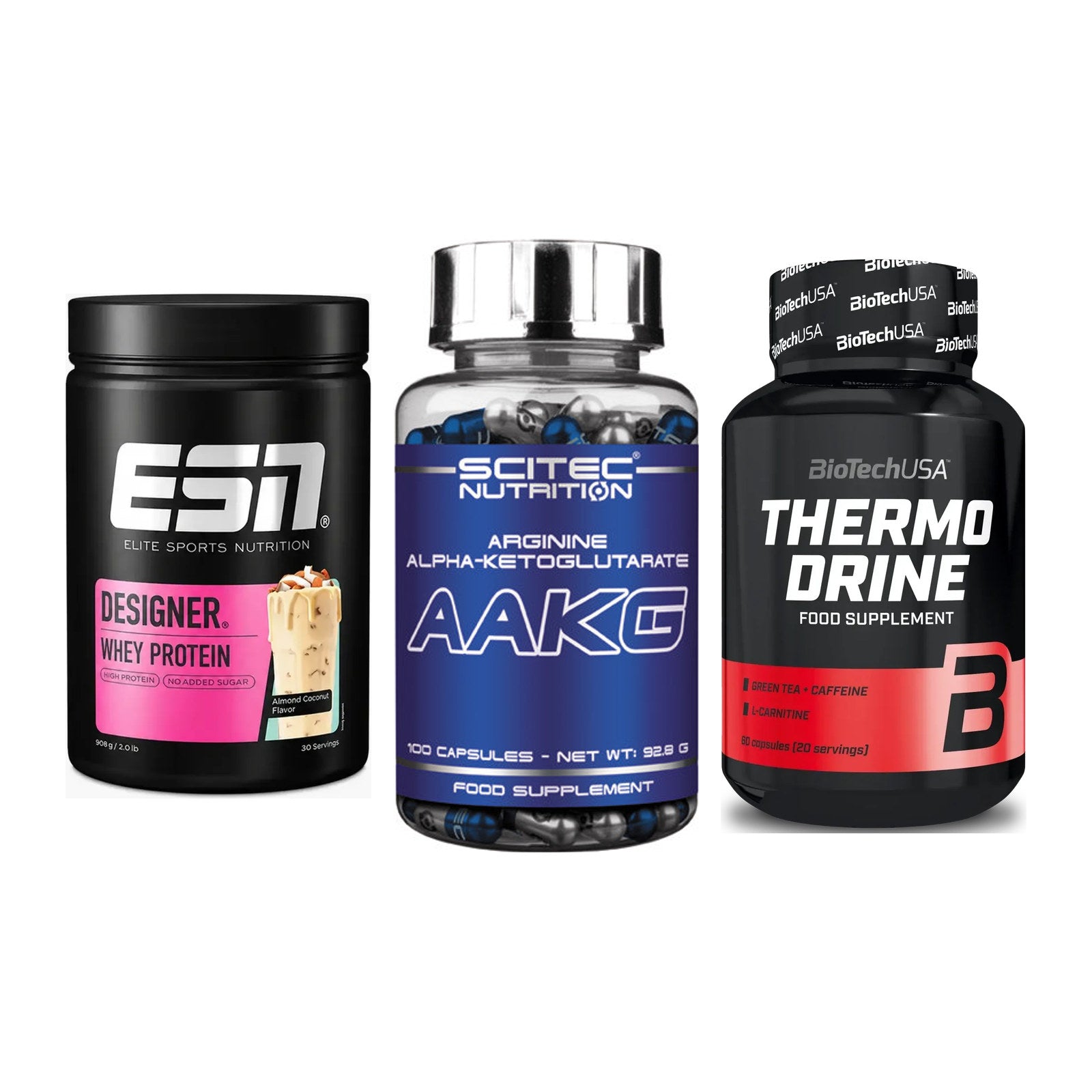Definitionsphase-Set: ESN Designer + Scitec AAKG + BioTech Thermo – alle enthaltenen Artikel