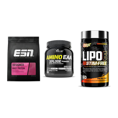 Definitionsphase-Set: ESN Designer + Olimp Amino + Nutrex Lipo 6 – alle enthaltenen Artikel