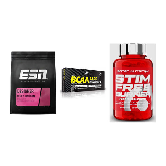Definitionsphase-Set: ESN Designer + Olimp BCAA + Scitec Stim – alle enthaltenen Artikel